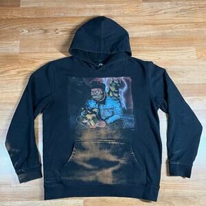 The Weeknd Chapter VI Doberman Black Pullover Hoodie Bleached Rare Mens Sz M